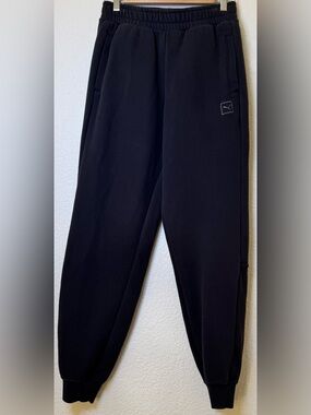 Puma Black Sweatpants Joggers Athletic Fit Elastic Waist Casual Lounge